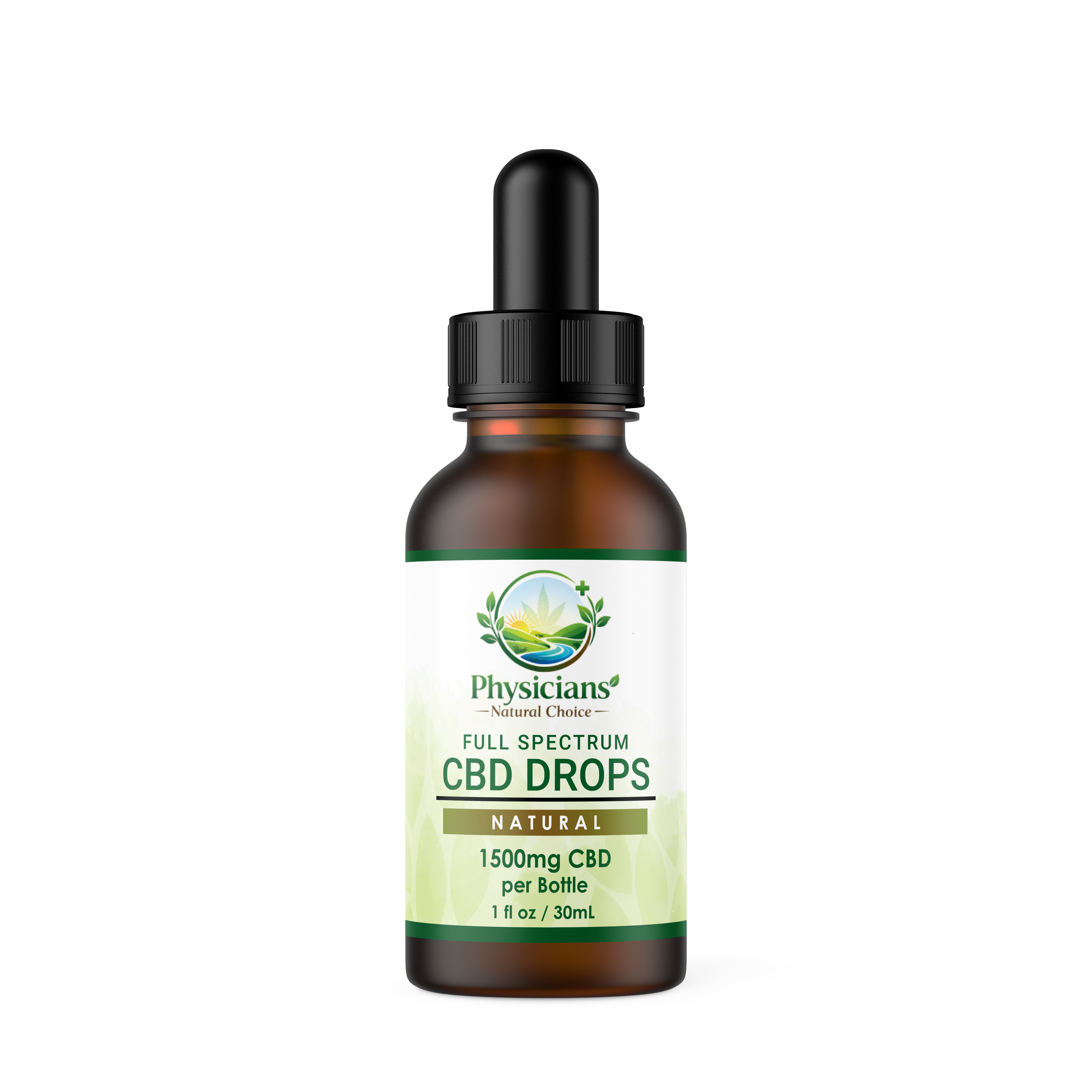 CBD Drops - 1500mg Full Spectrum - Natural