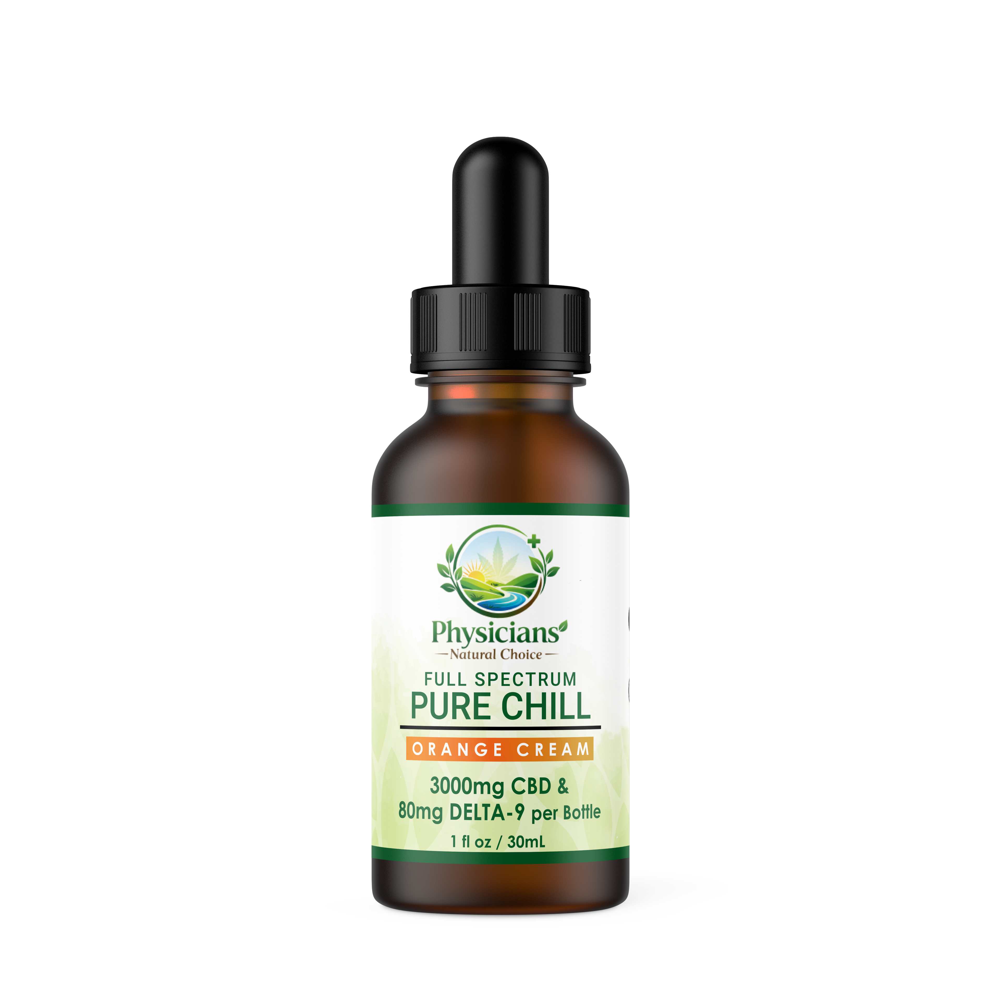 Pure Chill Drops – 3000mg CBD + 80mg Delta-9 THC
